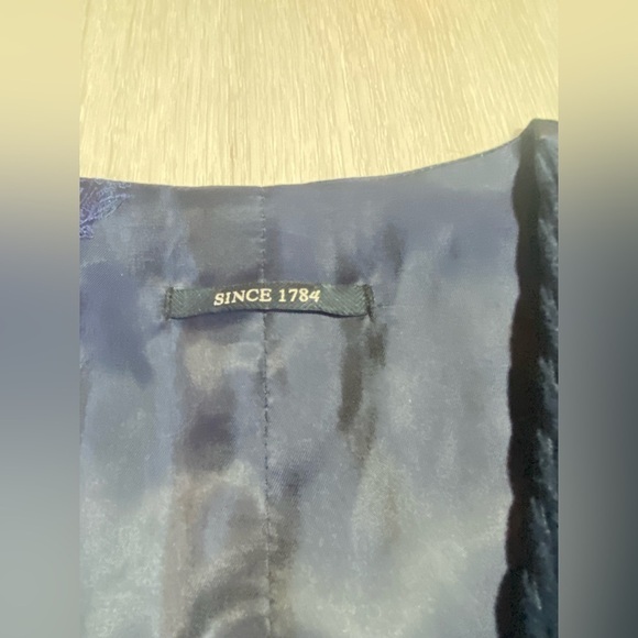 Viyella Navy Corduroy 5Button Adjustable Back Waistcoat Vest, Size 36R - Picture 8 of 11